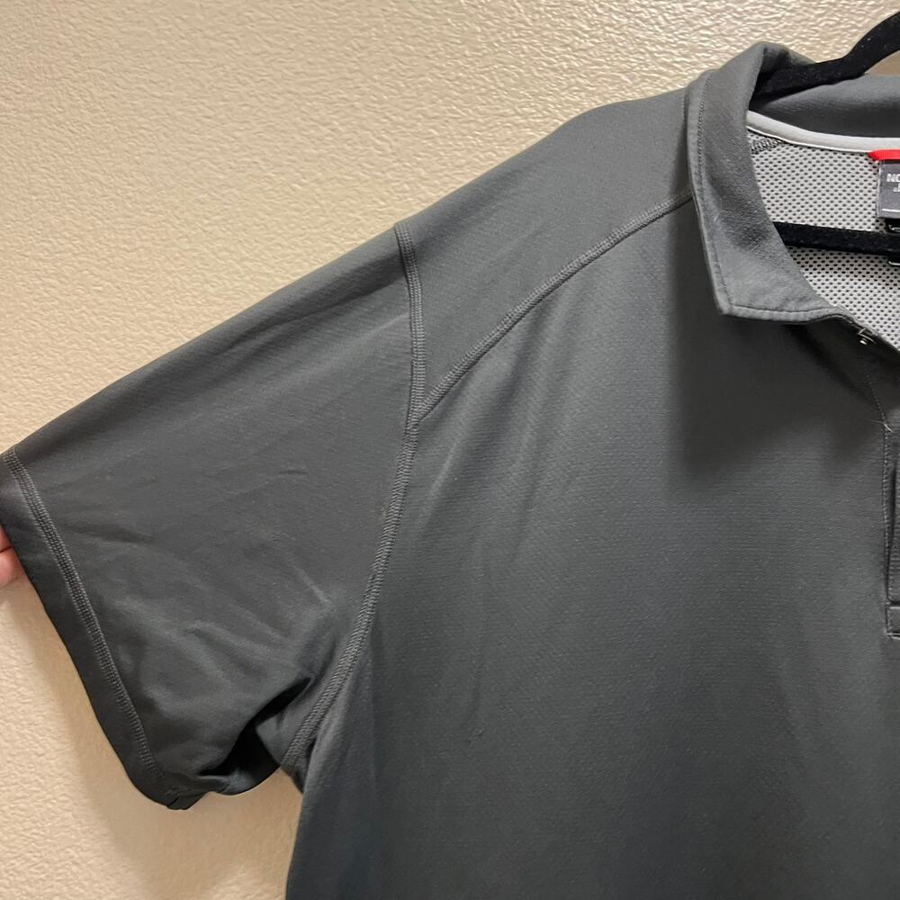 The North Face Men's Polo Shirt Dark Gray Short Sleeve Size XXL Golf Polo - Picture 3 of 8